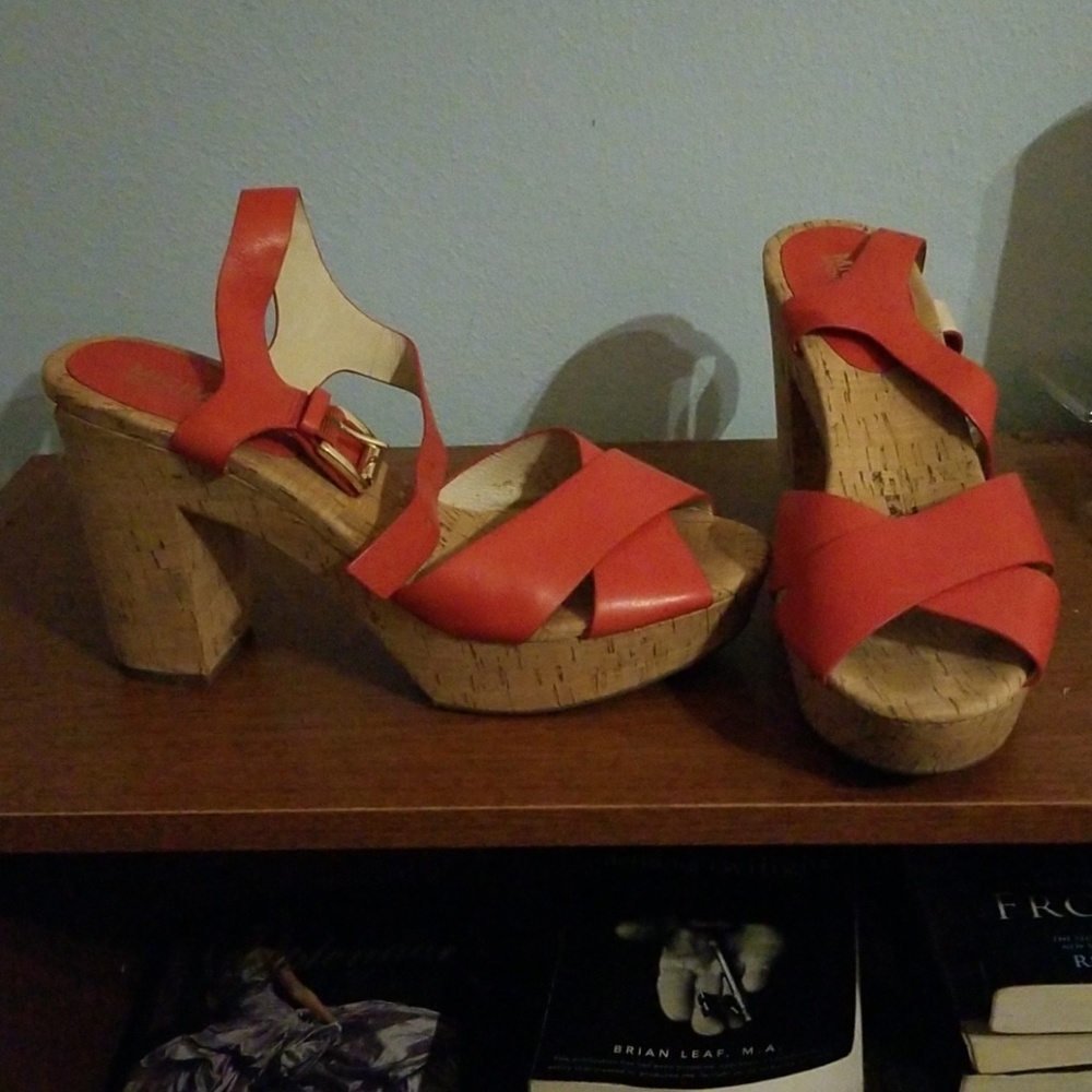 Michael Michael Kors orange sandals